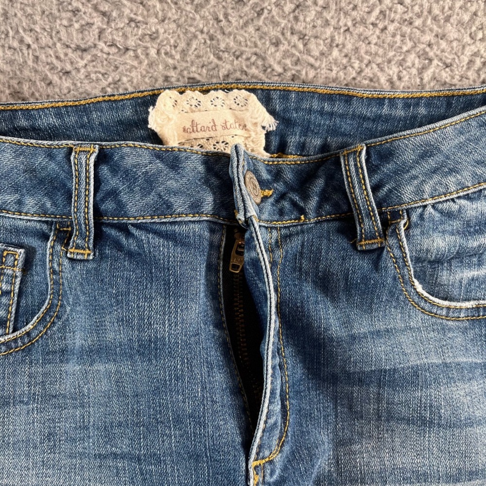 Altar'd State Women's Raw Hem Denim Mini Skirt Size Medium - Picture 7 of 7